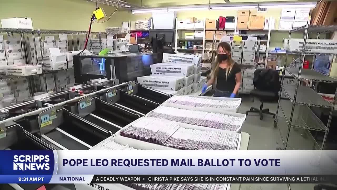 Pope Leo XIV becomes first pope to vote in a US election