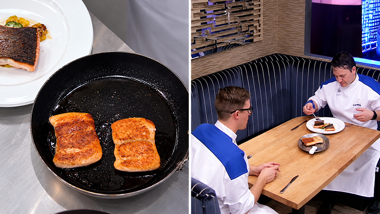 Chef Ramsay forces chefs to taste his failed fish