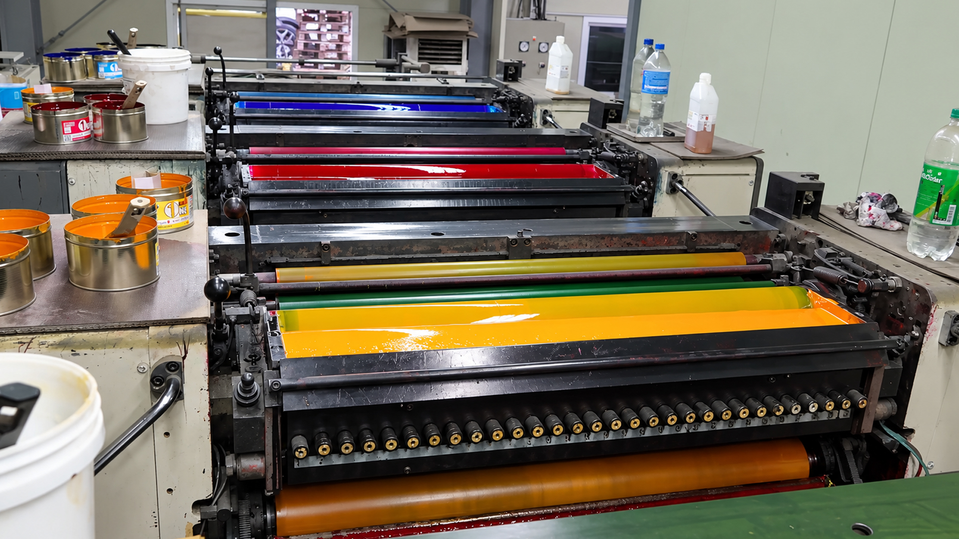 Watch high-speed industrial presses print, slot, and glue shipping boxes