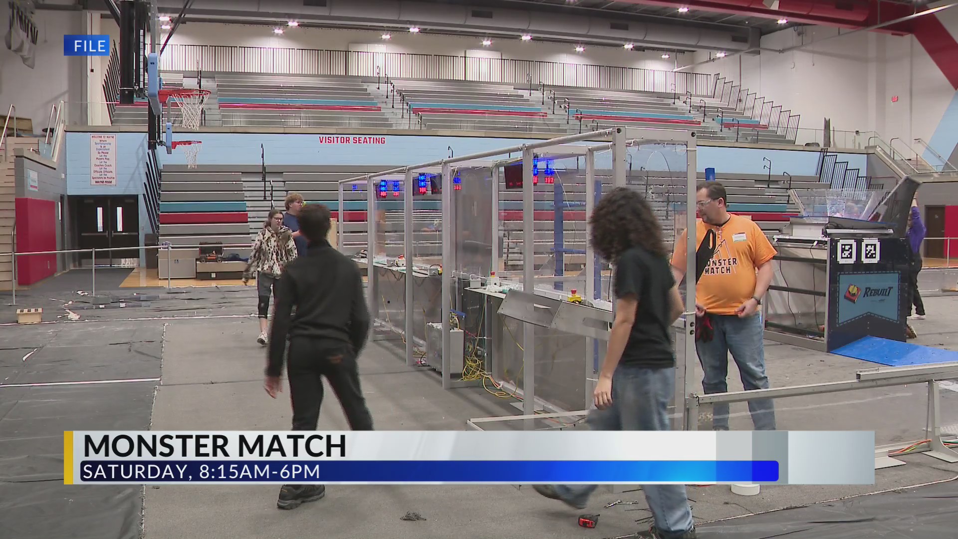 Halloween robotics competition at Wayne High School