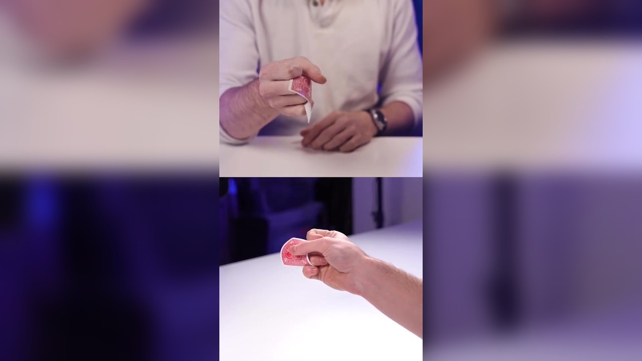 Oscar Owen's back palm playing card trick