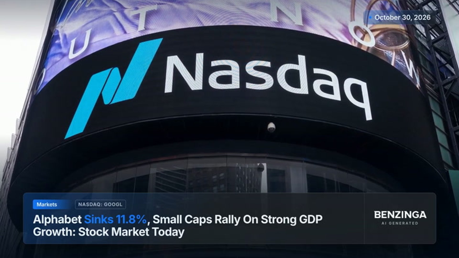 Alphabet drags Nasdaq lower