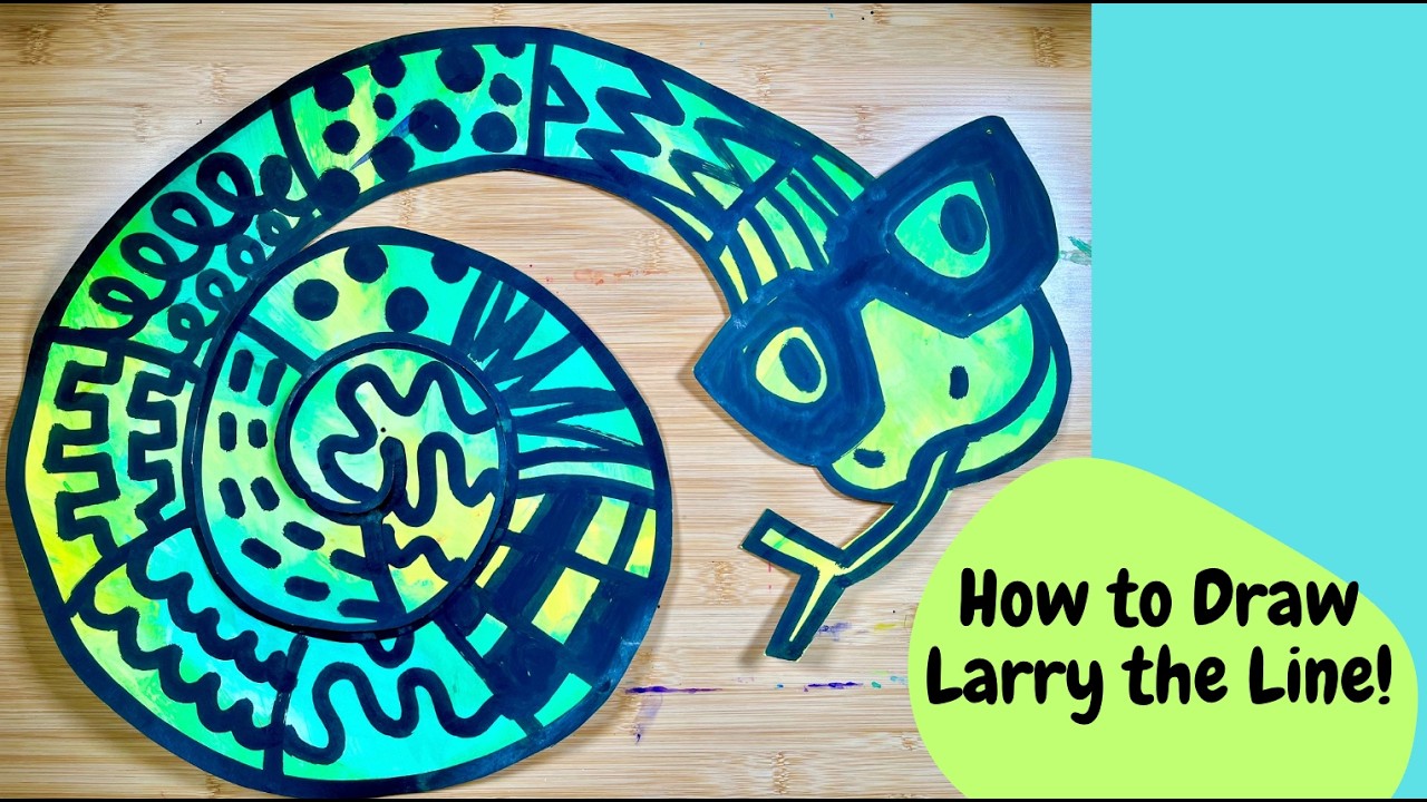 How to draw & make Larry the line ️🎨 fun art tutorial