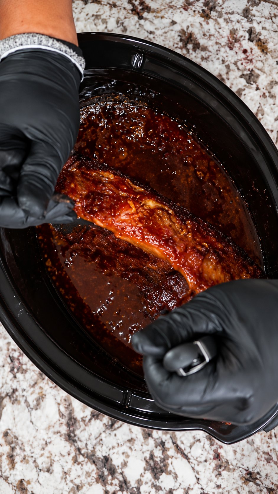 Slow cooker ribs that fall apart