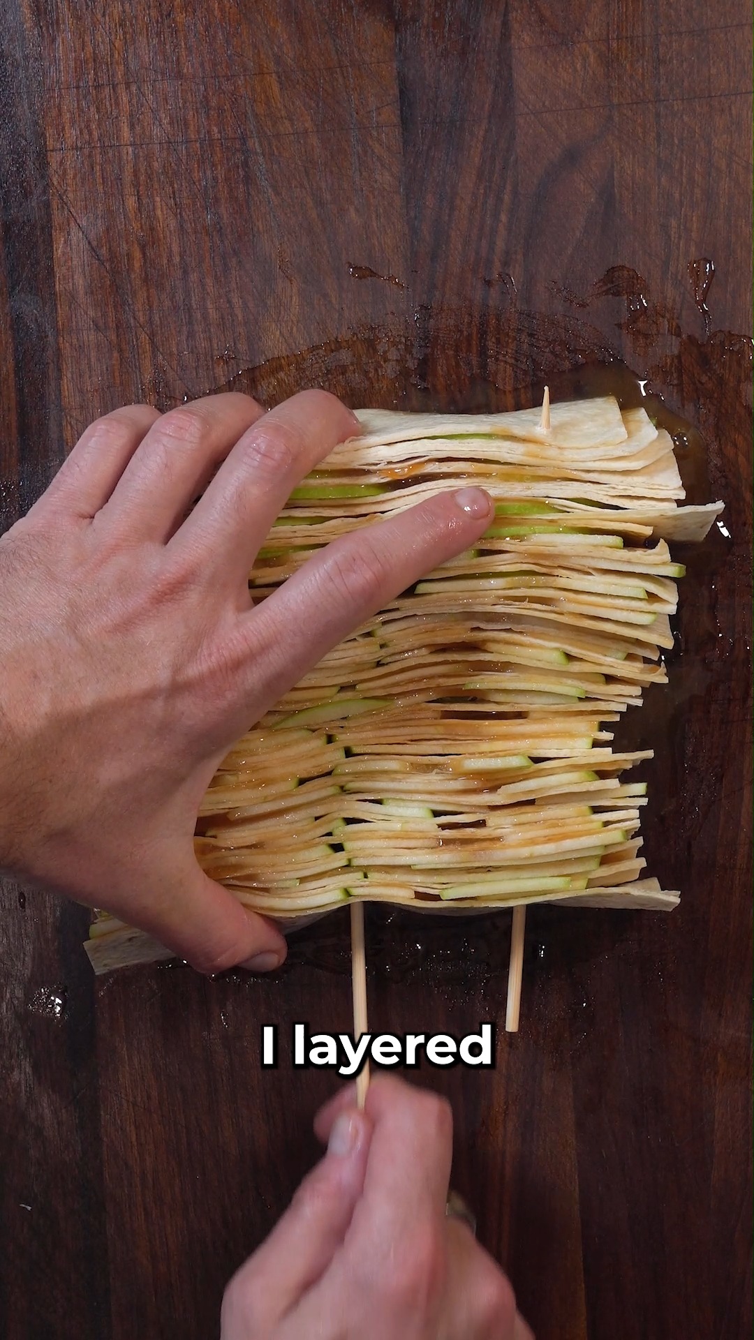 Apple pie on a stick
