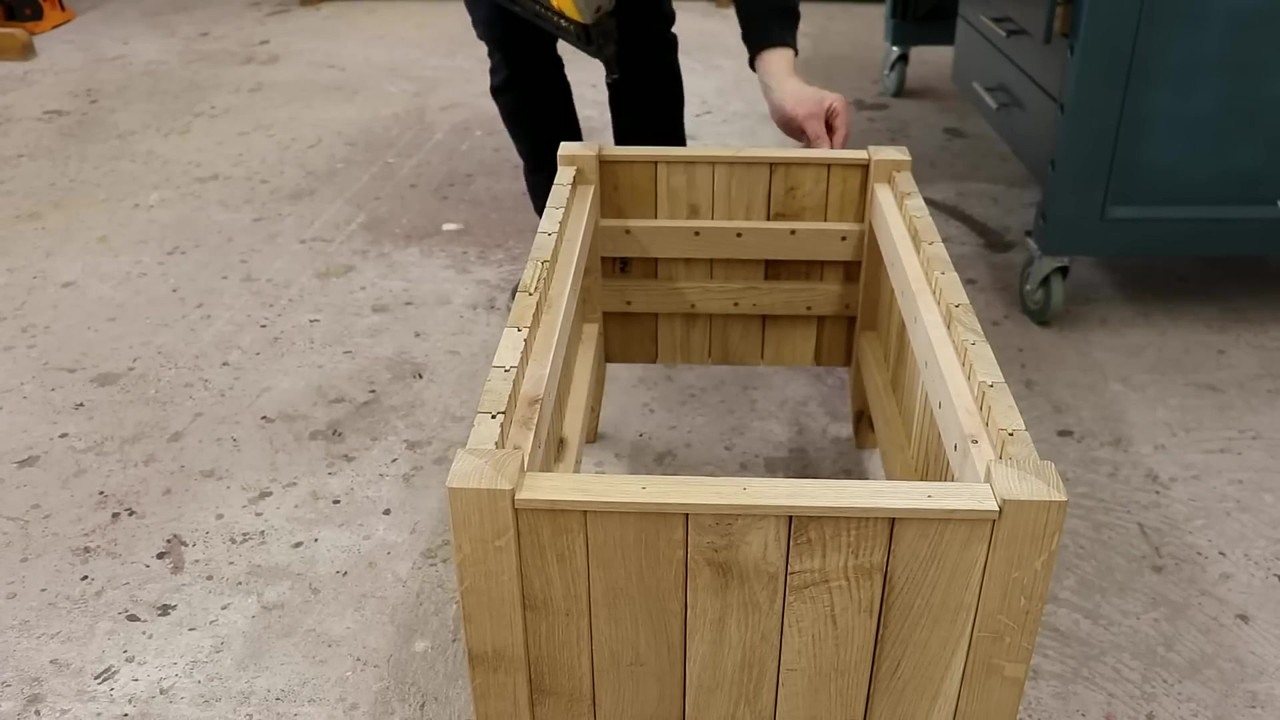 Oak woodworking project for home design