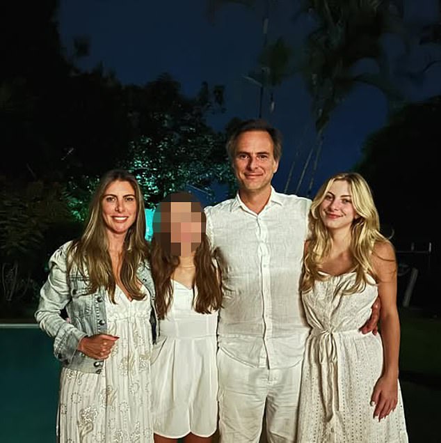 Isabela (far right) is the daughter of Houston-based realtor Paula Casahuga (far left), who was born in Brazil, the Daily Mail has uncovered
