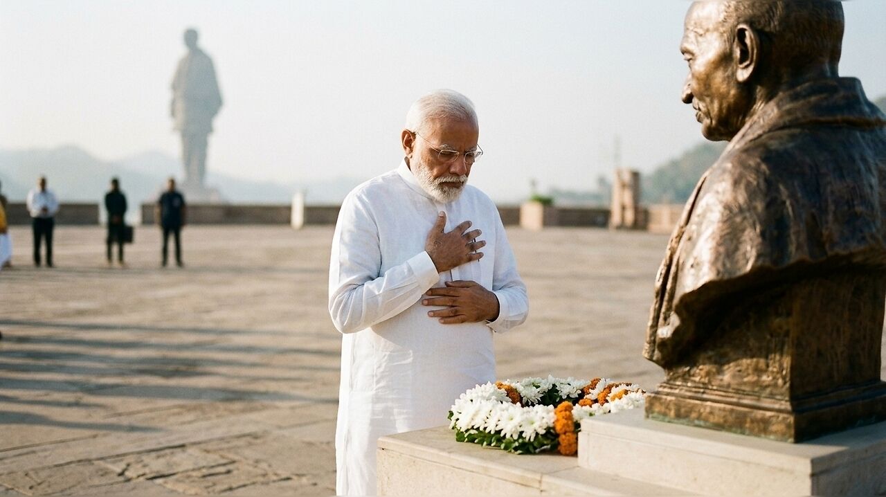 PM Modi and Amit Shah honor Sardar Patel on National Unity Day