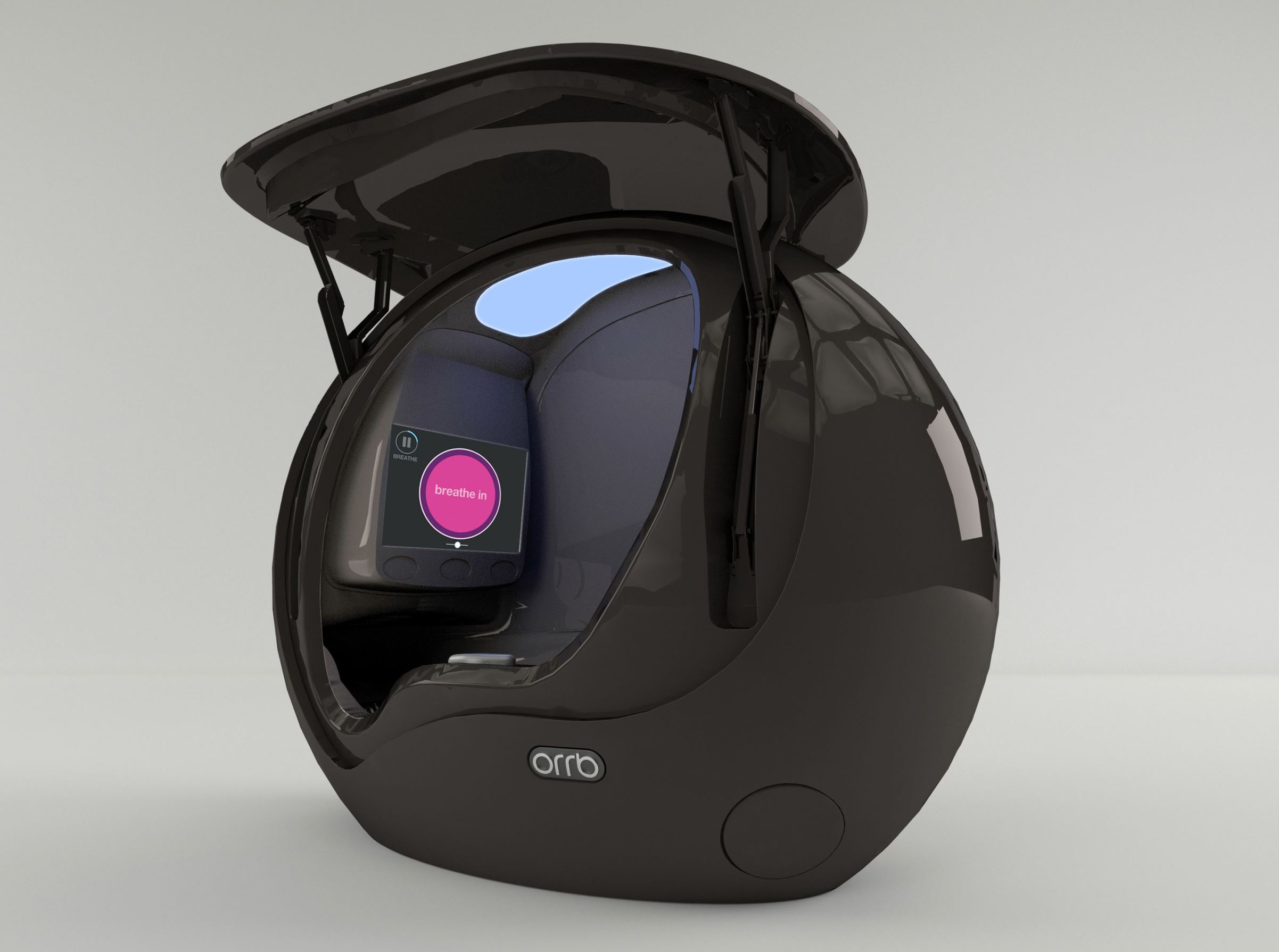 Next time you are stressed at work simply don the on a ‘mind gym’ where timed routines will help you relax. Designed by Lee McCormack. This orb-like structure which is shaped like a helmet, requires an online account through which one choose exercises best suited for your mood.