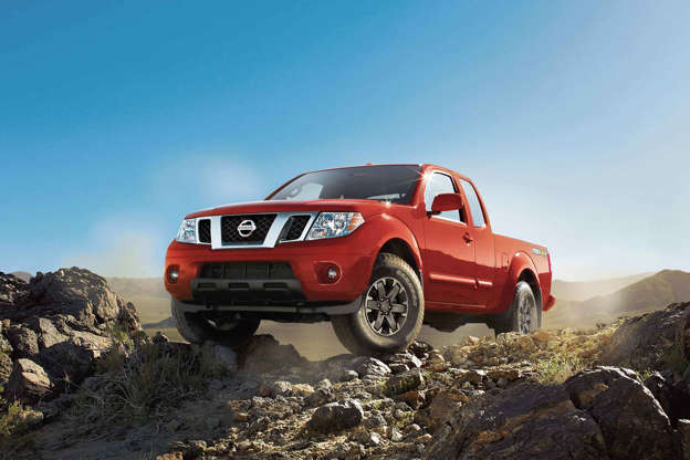 Diapositiva 4 de 12: Starting MSRP: $33,540 The Frontier may be getting long in the tooth, but it still offers excellent durability and value for money. In Pro-4X trim, thereâ??s even a measure of fun to be had. The latest generation of Nissanâ??s sturdy midsize pickup was introduced in 2005 and received a mild cosmetic refresh in 2009. Fuel economy was improved in 2013. There have been amenities and safety upgrades along the way, but todayâ??s Frontier is remarkably similar to all that have come before. As it was when it was introduced in 2009, the Pro is powered by a 261 horsepower V6 with a beefy 281 lb-ft of torque. Towing capacity is over 6,300 pounds in either Crew or King Cab configurations. Thereâ??s an electronic locking differential in the rear to keep the Pro moving forward in low-traction situations, and a durable Dana 44 rear axle. Bilstein shocks add extra ruggedness off-road, and skid plates protect the oil pan and two-speed transfer case. 2018 models even come with standard air conditioning, cruise control, Bluetooth, 10-speaker premium sound, a 5.8-inch touchscreen display, and a raft of Sirius services. The current Frontier is not as advanced as midsize offerings from Chevy or Ford, or even as advanced as its replacement, the NP300, introduced globally in 2014 (except for the US and Canada). Nissan has promised the new model will be available here in 2019. Discover the Nissan Frontier on MSN Autos | Pricing for the Nissan Frontier near you