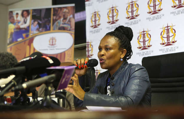 Image result for OUTA calls for Mkhwebane's head