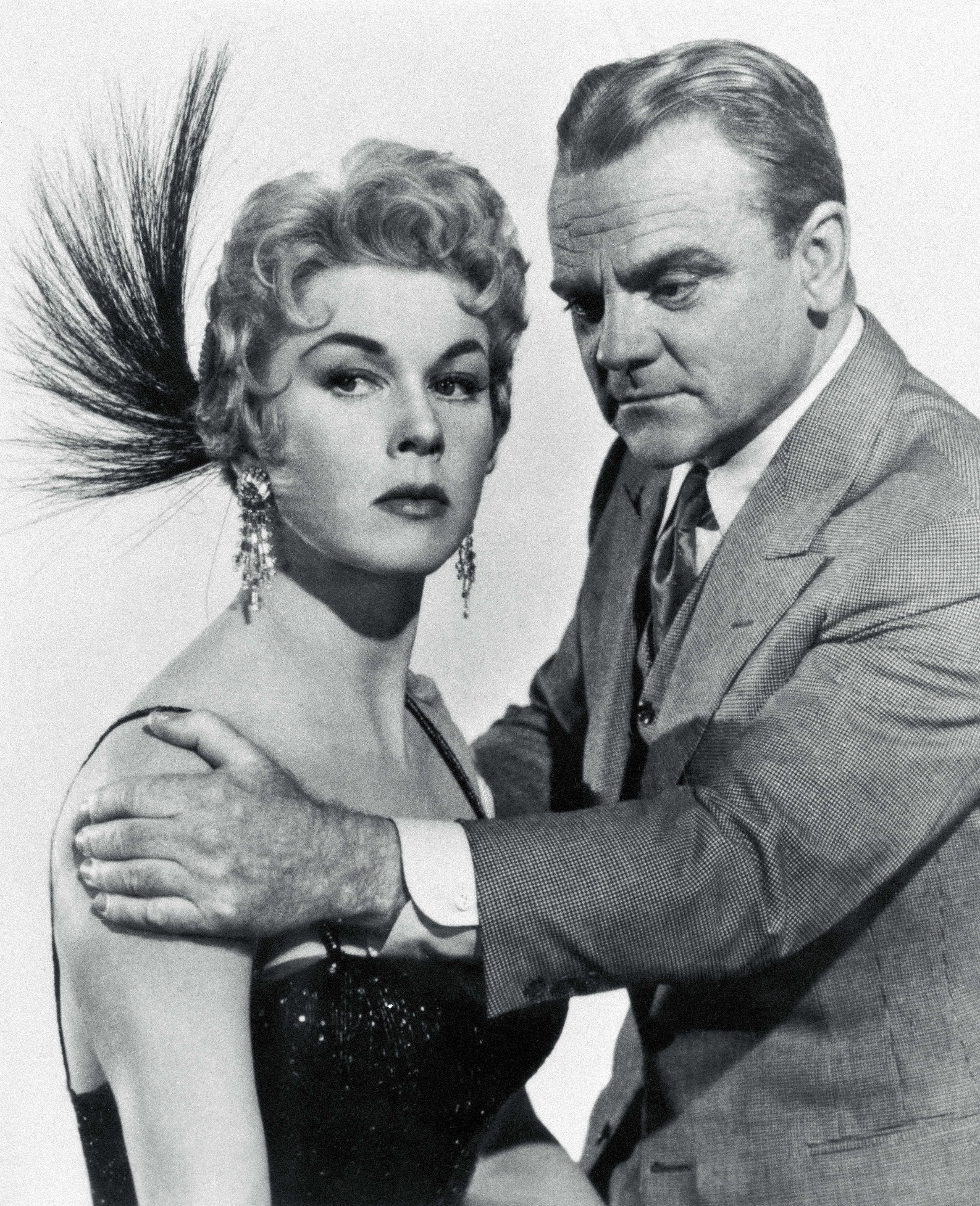 (Original Caption) Doris Day and James Cagney in a scene from the movie: Love Me or Leave Me.