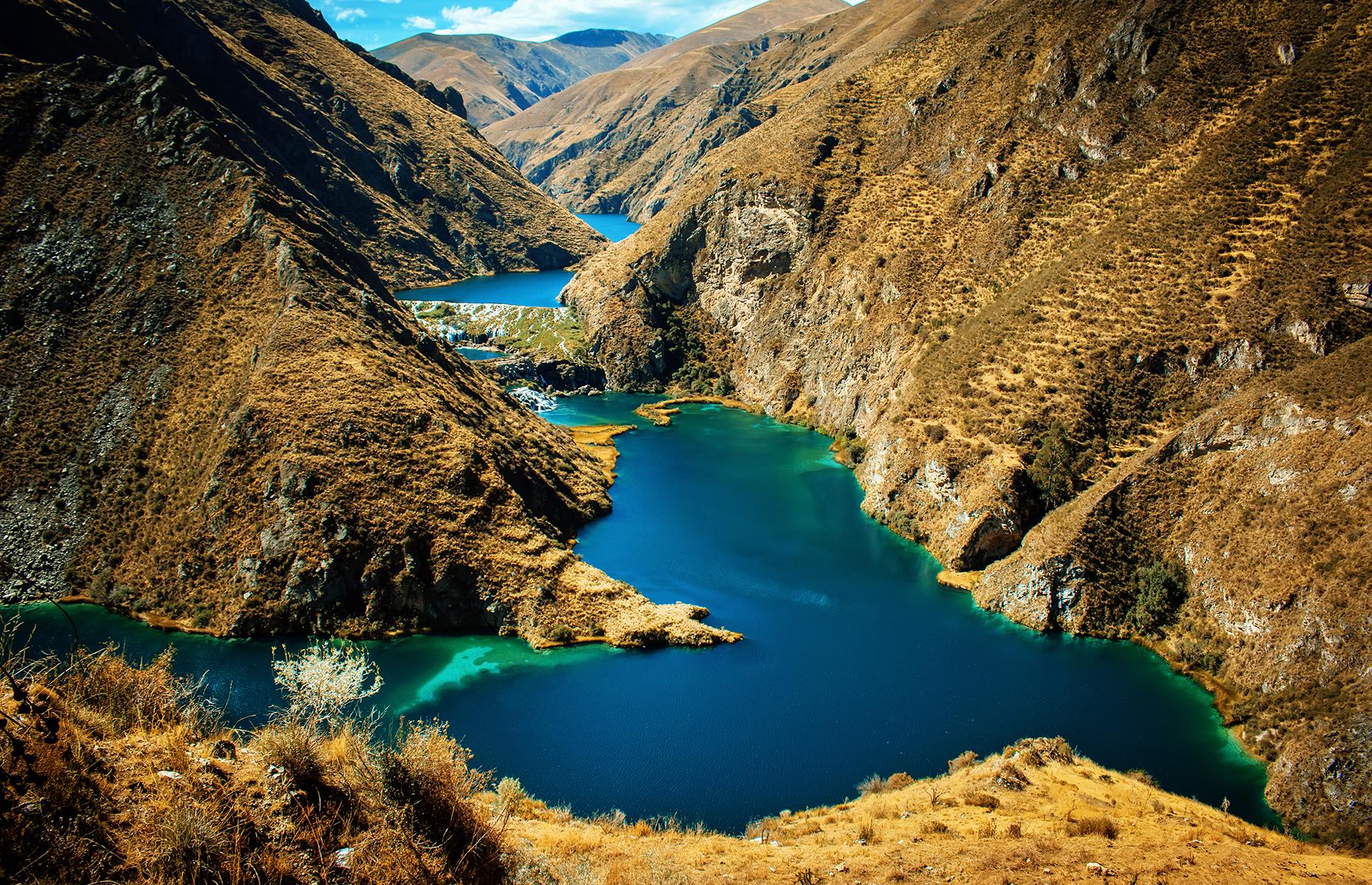 The trip takes 12 hours to complete and travels through the Nor Yauyos-Cochas Landscape Reserve, one of Peru's most important protected areas with breathtaking landscapes. Make sure to plan the trip carefully as the trains only run once or twice a month. One-way fares start from $109 (£87).