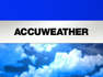 a close up of a logo: AccuWeather Planner