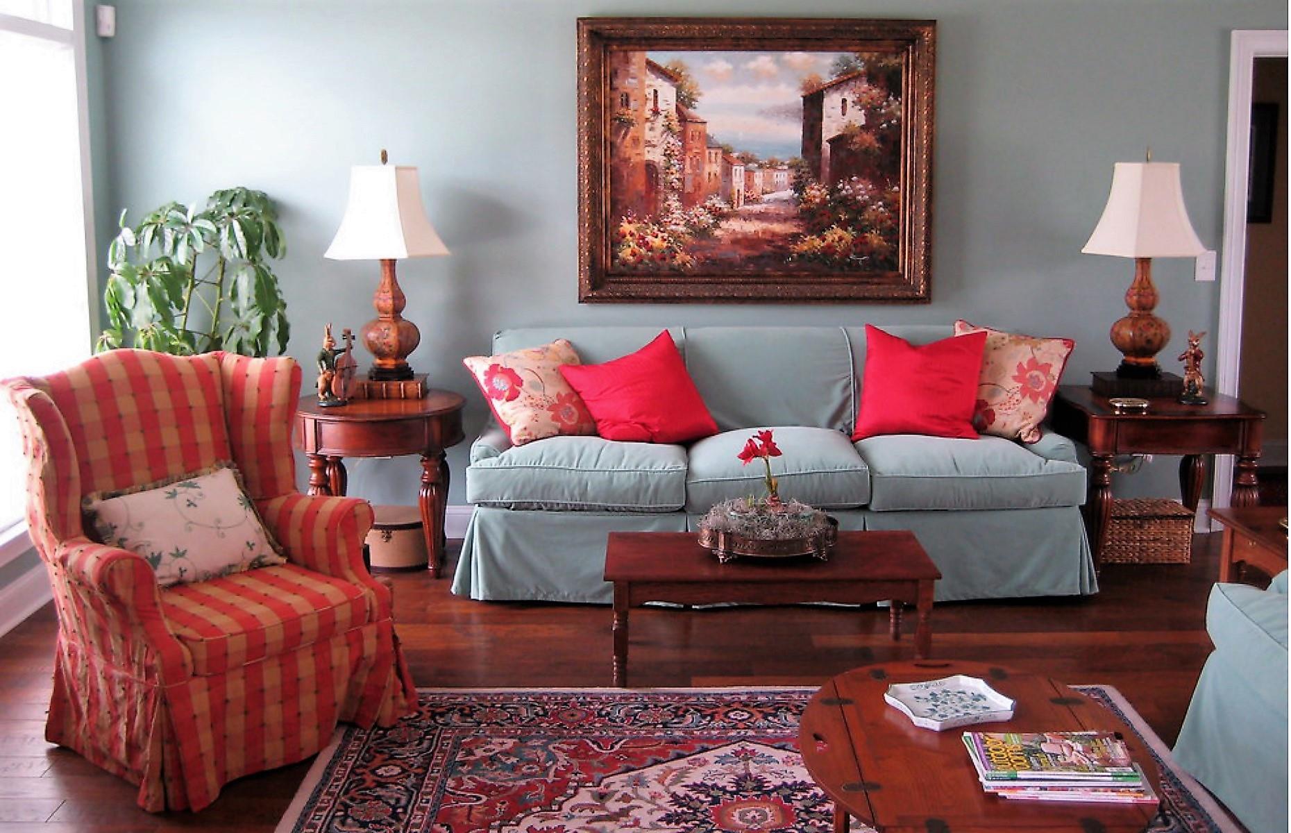 Slide 2 of 25: A practical addition to your sofa or armchair, furniture covers keep kidsâ grubby fingers away from smart fabric and are an easy way to freshen up a tired couch. The curious thing about the covers at your grandparentsâ house is that they all seem to incorporate some kind of skirt. Whether this is a hangover from the Victorian preoccupation with covering chair legs or merely a decorative feature, it remains one of life's little mysteries.