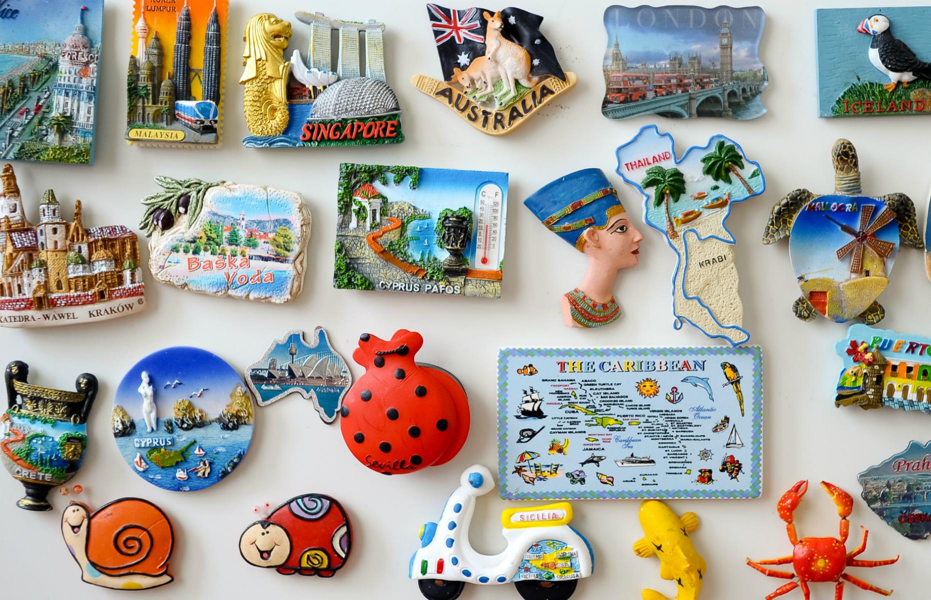 Slide 6 of 25: Whatever happened to fridge magnets? Many of us can remember being tasked with picking out a novelty magnet for the grandparents when off at the beach or in the country. Taking pride of place on the kitchen fridge, these colorful (and adorably tacky) souvenirs are a reminder of past trips and quality time spent with friends and family. Such is the breadth of some of these collections, itâs a small wonder the fridge door doesn't fall off...