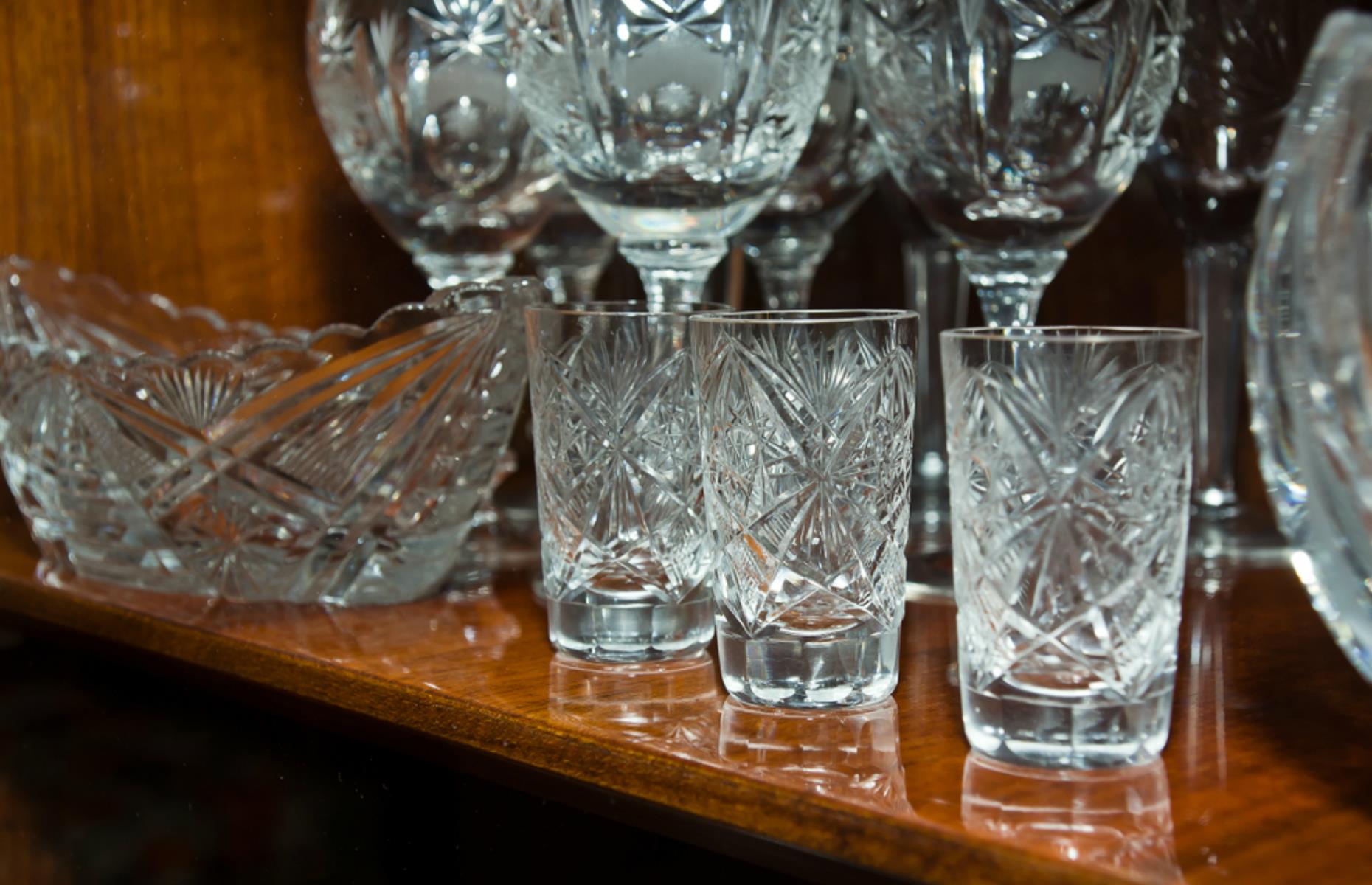 Slide 17 of 25: Whether or not your grandparents are partial to the odd glass of whiskey, a set of crystal glassware is often a permanent fixture on the sideboard or on top of the drinks cabinet. Consisting of a cut-glass decanter with a faceted stopper and at least six whiskey glasses, this set only really makes the rounds at Christmas, but remains surprisingly free of dust. Bonus points if your grandparents have their names or anniversary date engraved in the glass.