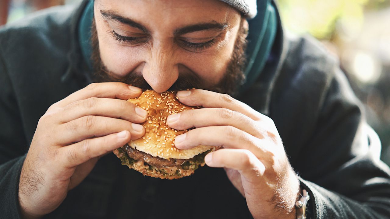 <p>Hungry? Get your own food. Oklahoma prohibits anyone taking a bite out of someone else’s hamburger. (But <a href="https://www.policygenius.com/blog/the-best-veggie-burger-in-each-state/">veggie burgers are still up for grabs</a>.)</p>