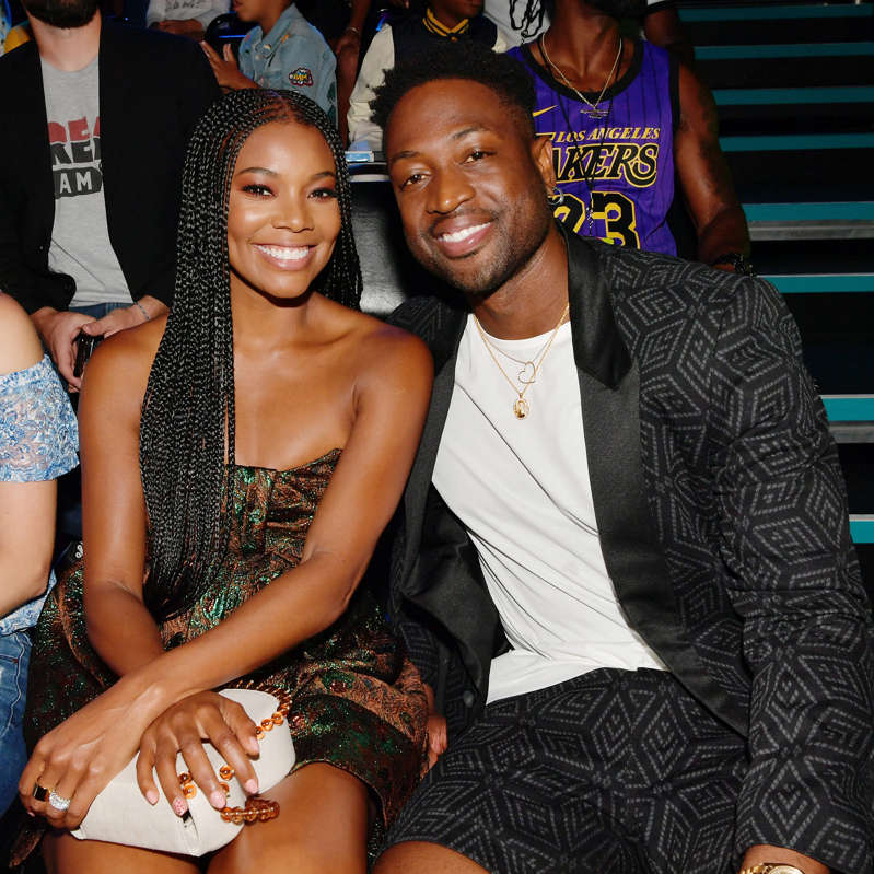 Gabrielle Union (L) and Dwyane Wade attend Nickelodeon Kids' Choice Sports 2019 at Barker Hangar on July 11, 2019 in Santa Monica, California. (Photo by Emma McIntyre/KCASports2019/Getty Images for Nickelodeon )