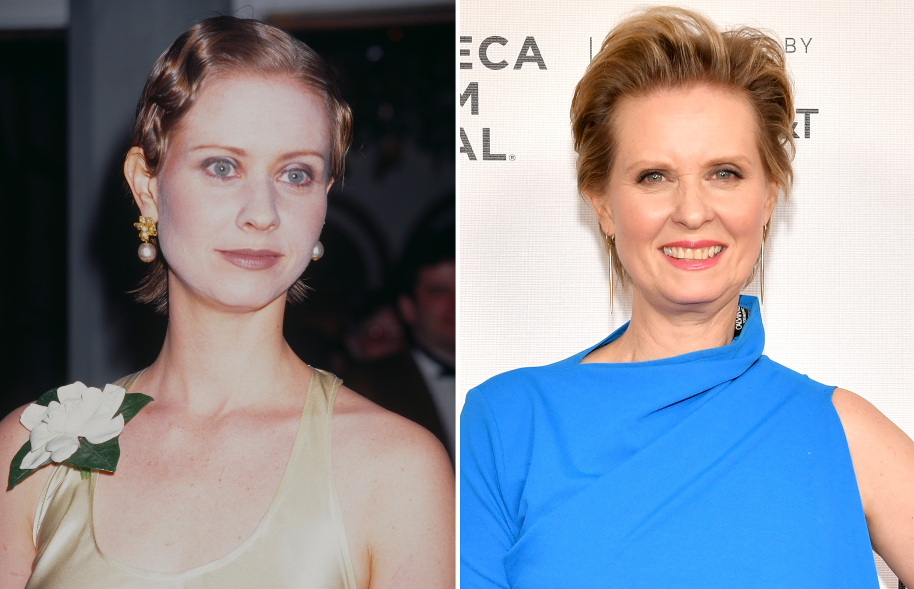 幻灯片 37 - 17: american actress cynthia nixon at the opening