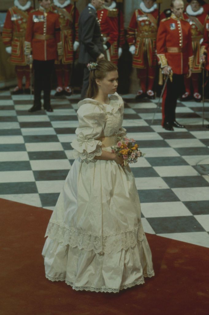 <p>Sarah Armstrong-Jones, a.k.a. Princess Margaret and the Earl of Snowdon's daughter, was the chief bridesmaid. </p>