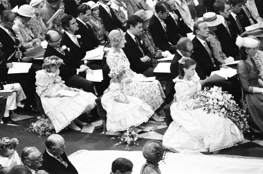 <p>Princess Diana had a total of five bridesmaids: Clementine Hambro, Catherine Cameron, Sarah-Jane Gaselee, India Hicks, and Lady Sarah Armstrong-Jones. Sarah was even trusted with holding Diana's bouquet!</p>