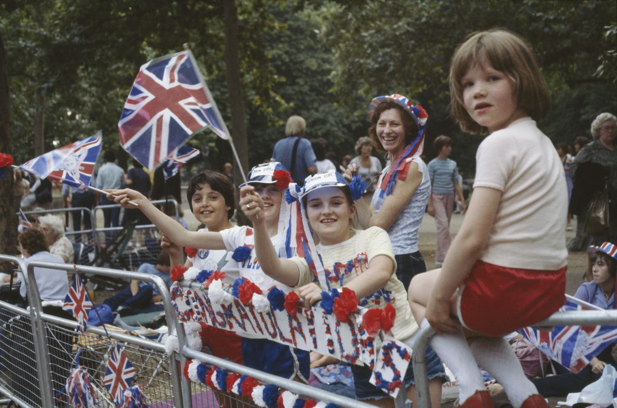 <p>Remember those campers? They lined the streets with British flags and decorations, hoping to get a glimpse at the couple upon their arrival. </p>