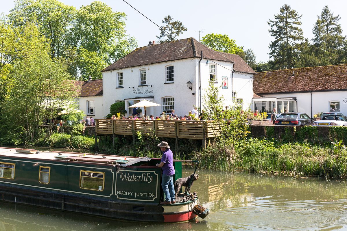 <p>Perched in the charming town of Kintbury, this 18th century Grade II listed inn is an idyllic retreat for a weekend by the river. The <a href="https://www.redonline.co.uk/travel/inspiration/g503337/six-of-the-best-gastro-pubs-with-rooms/">pub with rooms</a> has just eight rooms decorated in a gorgeous country house style. </p><p>Many of the bedrooms come with their own private terrace overlooking the canal, where you can sit back and enjoy breakfast the next morning or a sundowner in the early evening. Bliss! </p><p><a class="body-btn-link" href="https://www.booking.com/hotel/gb/the-dundas-arms.en-gb.html?aid=2070929&label=weekend-trips-from-london">CHECK AVAILABILITY</a> </p>