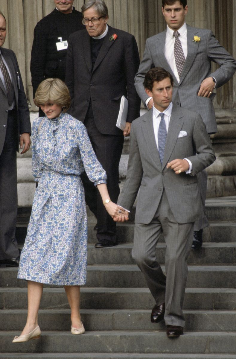 <p>This time, Diana and Charles leave the church only two days before their wedding. Appropriate. </p>