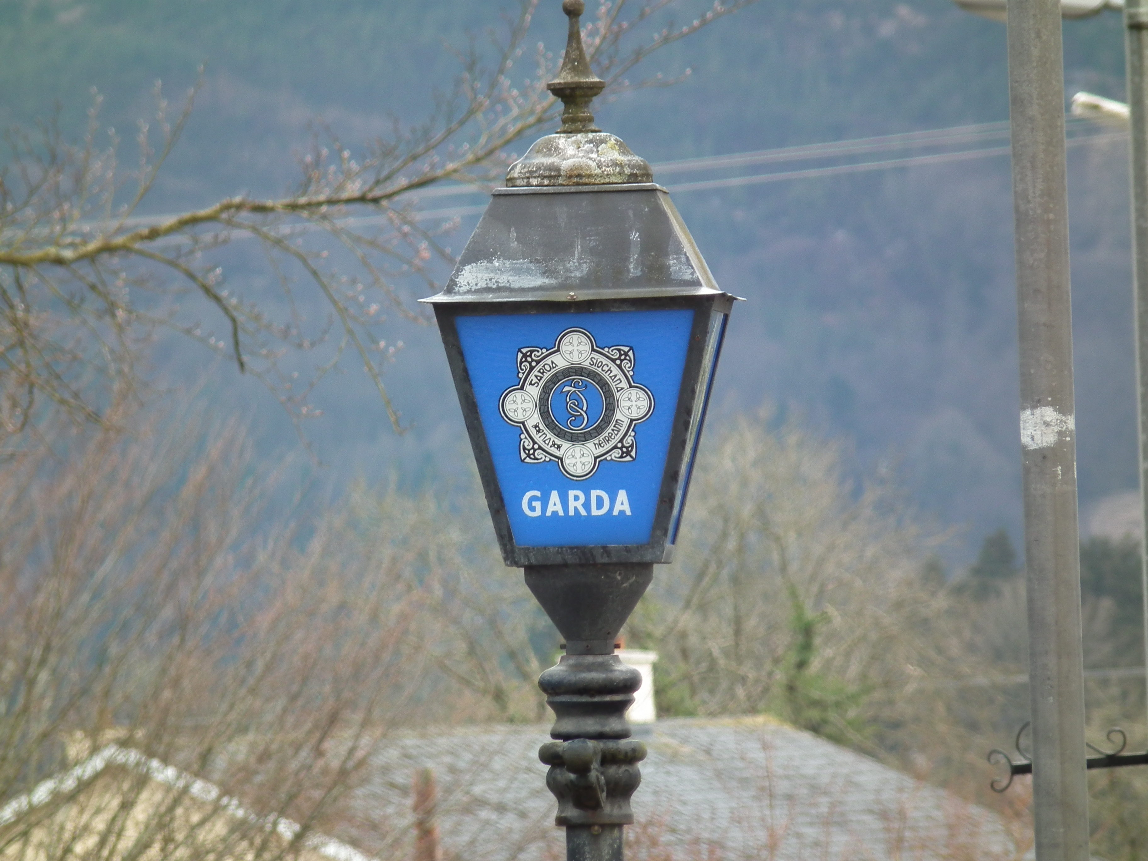Irish Police Sign - stock photo