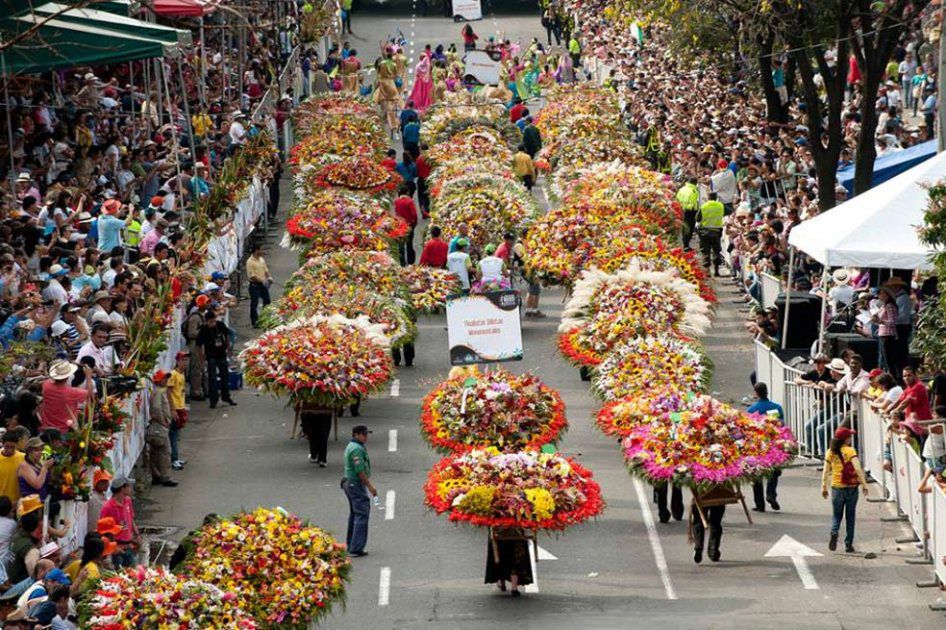 Recorrido del desfile de silleteros en la Feria de las Flores 2023