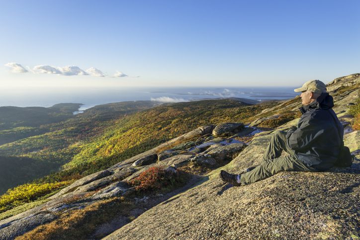 <p>The panoramic views from Acadia's Cadillac Mountain are breathtaking. So's the hike to get there!</p>