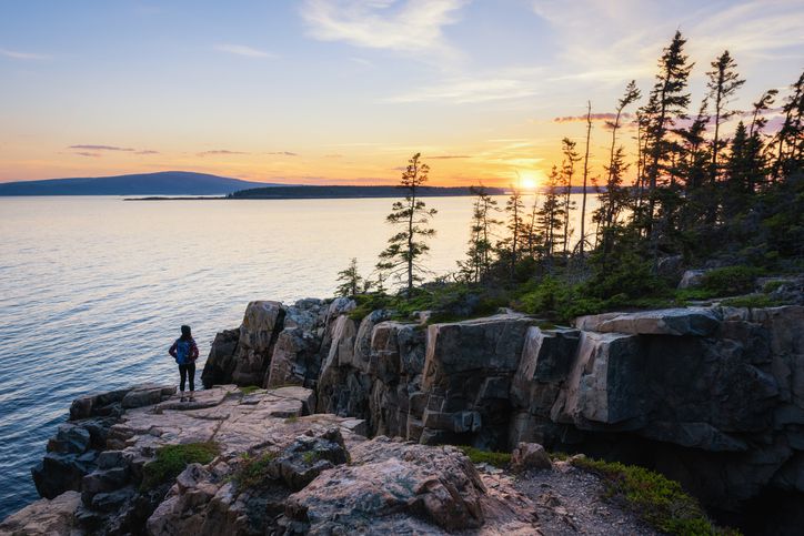 <p>People who enjoy hiking don’t have to limit themselves to the forest, as beautiful and peaceful as it is. There’s hiking to be had along the coastline as well, such as here at Ravens Nest on the Schoodic Peninsula.</p>
