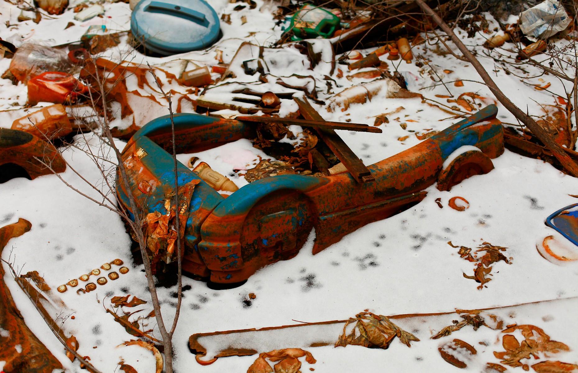 a piece of cake covered in snow