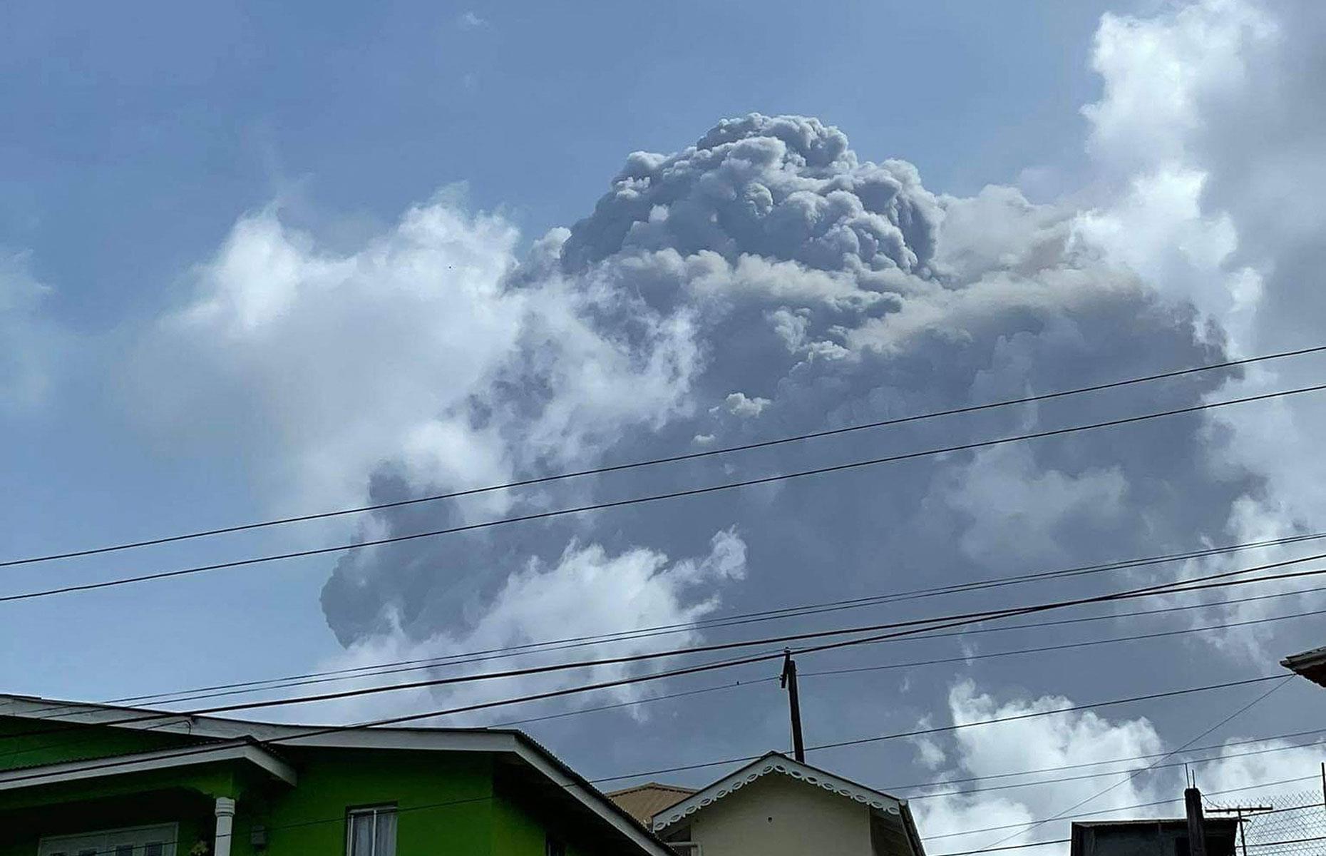 The normally bright skies of the island of Saint Vincent and its Caribbean neighbors turned a murky grey when La Soufrière erupted on Friday 9 April 2021. It was the first activity from the volcano in 40 years and only the fifth big event since records started in 1718. The ash cloud apparently reached 20,000 feet (6,000m) and saw residents in the immediate area evacuated.