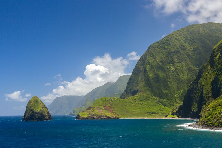 <p>Did you know that Molokai is home to the tallest sea cliffs in the world? Kalaupapa National Historical Park includes 88 miles of undeveloped beachfront land with soaring cliffs 4,000 feet above the Pacific Ocean. </p>