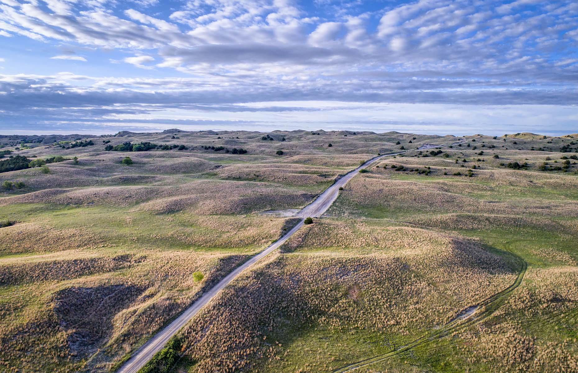 <p>A rural route traversing 272 miles (438km) of sand dunes, plains and the Nebraska National Forest, <a href="https://visitnebraska.com/sandhills-journey-scenic-byway">this scenic byway</a> is the perfect place to spot some of the millions of birds who cross the North American Central Flyway (it's especially scenic in spring when migrating sandhill cranes fill the skies). Those who stay the night in these parts will be rewarded with some of the best stargazing in the world.</p>  <p><a href="https://www.loveexploring.com/galleries/89998/americas-best-spots-for-stargazing?page=1"><strong>Here are more of America's best spots for stargazing</strong></a></p>