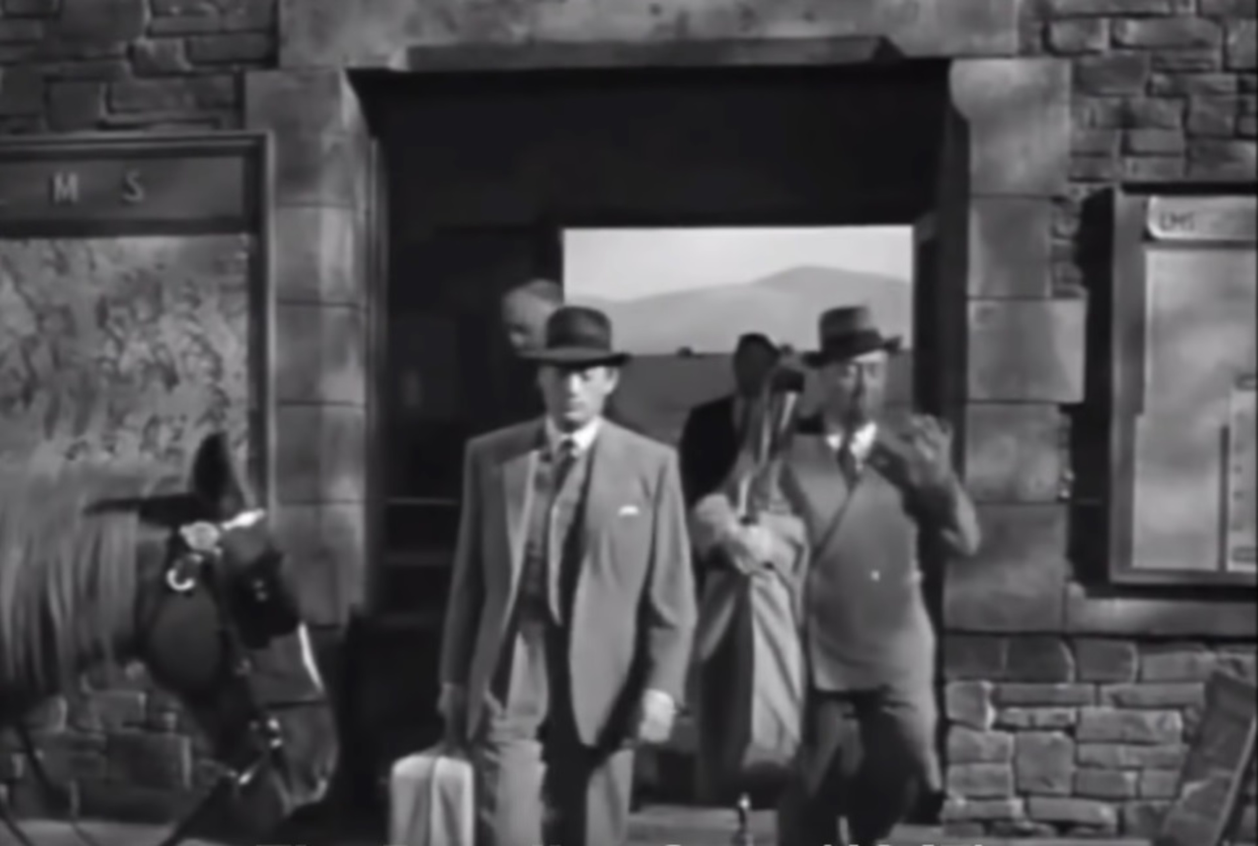 <p>In the middle of a run of iconic films, Hitchcock dropped the somewhat-forgotten “The Paradine Case.” Hey, Gregory Peck is in it! In this movie, he’s carrying a cello while walking behind Peck's character.</p>