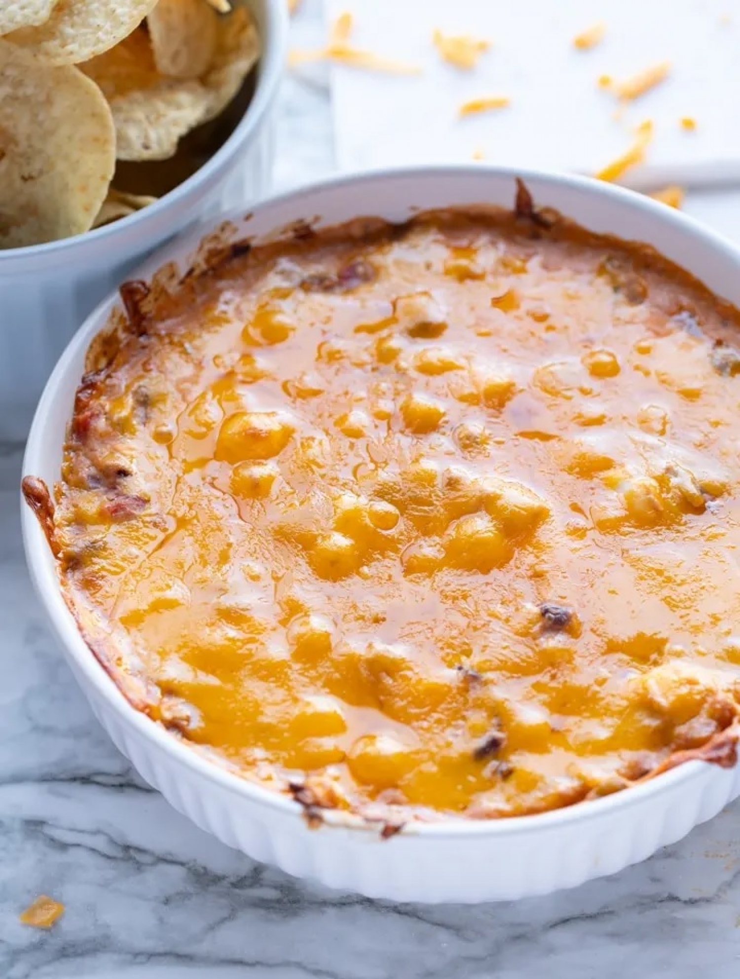 <p>This mouthwatering black-eyed pea dip is blissfully cheesy, tangy and kicked up a notch with green chilies. Use your favorite store-bought BBQ sauce or make your own, for the ultimate dip you can enjoy as an appetizer or for dinner (no judgment). <a href="https://www.myforkinglife.com/bbq-black-eyed-pea-dip/" rel="noopener">Get the recipe here.</a></p>