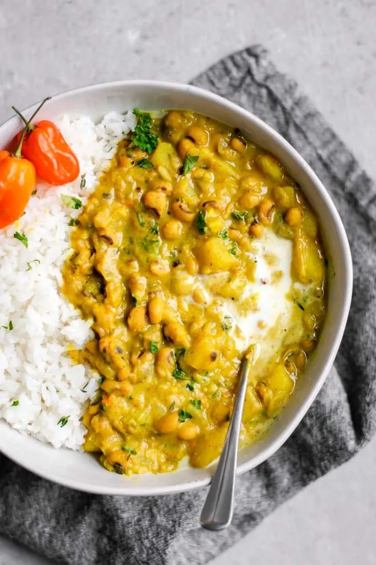 <p>This spicy, savory Jamaican curry uses canned black-eyed peas with a homemade seasoning that's worth the effort to make from scratch. Paired with buttery yukon gold potatoes and kicked up with scotch bonnet peppers, it's easily adaptable to your spice tolerance. <a href="https://www.thecuriouschickpea.com/jamaican-black-eyed-pea-curry/" rel="noopener">Get the recipe here.</a></p>
