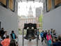The Liberty Bell stands in Philadelphia's Independence Hall.