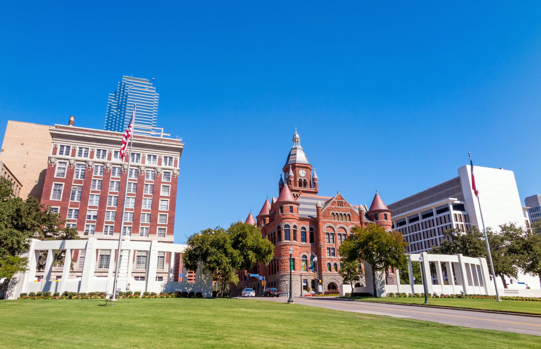 <p>Dallas’s Dealey Plaza would be a landmark under any circumstances – the urban space marks the site of some of the first buildings in Dallas and the plaza itself was constructed in 1940. But it’s also the site of one of the <a href="https://www.jfk.org/the-assassination/history-of-dealey-plaza/">most dramatic and tragic moments in US history</a>: the assassination of President John F. Kennedy. The President was shot from the Texas Book Depository building on the plaza as his motorcade rolled through the street below.</p>  <p><strong><a href="http://bit.ly/3roL4wv">Love this? Follow our Facebook page for more travel inspiration</a></strong></p>