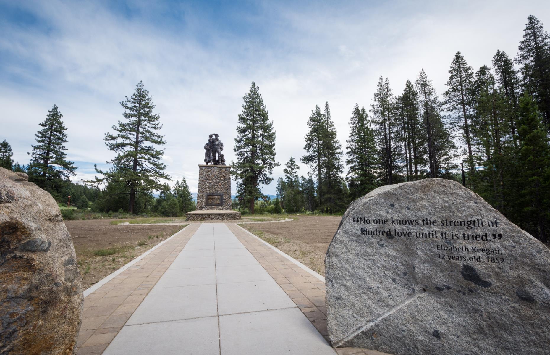 <p><a href="https://www.parks.ca.gov/?page_id=503">Donner Memorial State Park</a> is home to the Donner Camp, the site where the famed Donner Party were stranded in 1846/47 while migrating through the Sierra Nevada mountains. There is a memorial statue that honors not only the Donners (many of whom perished) but other pioneers and indigenous peoples who settled in the western part of the country. Today the camp site is part of a beautiful state park, popular with hikers and campers.</p>  <p><a href="https://www.loveexploring.com/galleries/86372/the-most-beautiful-state-park-in-every-us-state?page=1"><strong>These are the most beautiful state parks in every US state</strong></a></p>