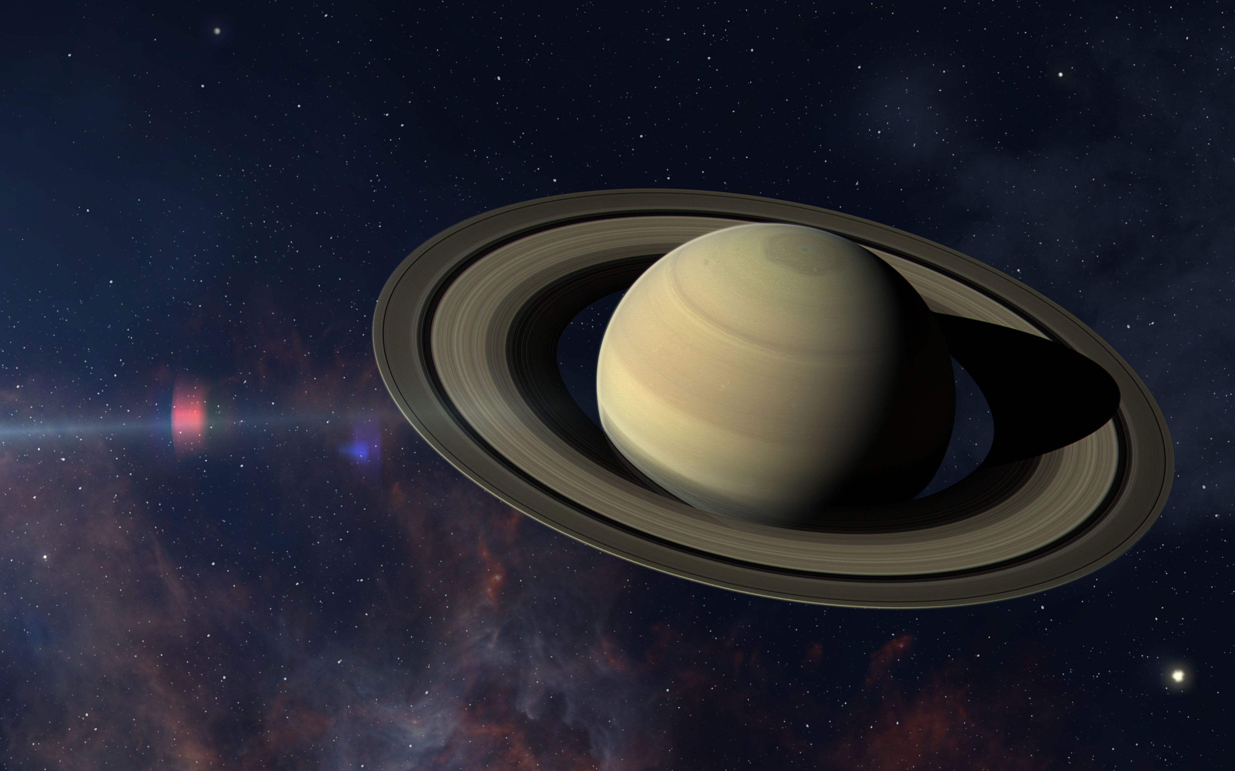 <p class="MsoNormal">From Earth, the rings of Saturn seem like sleek, unbroken circles. On closer inspection, one can observe that <a href="https://www.universetoday.com/33415/interesting-facts-about-the-planets/">the rings actually consist of rock and ice debris</a> that’s attracted to the planet’s gravitational pull.</p>