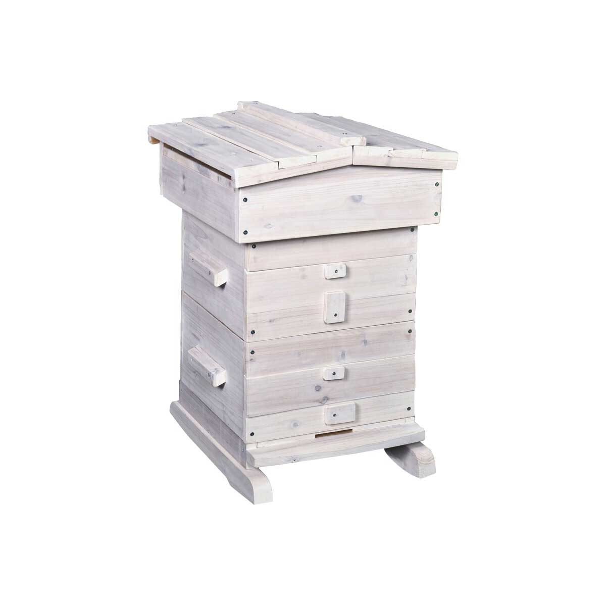 <p>Ideal for <a href="https://www.familyhandyman.com/list/14-backyard-beekeeping-tips/">beginning beekeepers</a>, the <a href="https://www.wayfair.com/outdoor/pdp/ware-manufacturing-home-harvest-hive-wfg1699.html?piid=" rel="noopener noreferrer">Ware Manufacturing Home Harvest Hive</a> is designed for housing and raising bees naturally. Easy-to-use, the hive's roof is peaked to shed water and ventilated to control airflow. Painted white with a water-resistant finish, it comes with two medium (number eight) frames, but can accommodate up to 16 (sold separately). It also includes two hive boxes, two viewing windows, 18 top bars, an insulated quilt box, a screened-in base and support legs. And it's easy to assemble!</p> <p>Reviewer Jessica wrote, "Everything I expected! Super easy to assemble. Used a drill and it was together in 30 min[ute]s."</p> <p class="listicle-page__cta-button-shop"><a class="shop-btn" href="https://www.wayfair.com/outdoor/pdp/ware-manufacturing-home-harvest-hive-wfg1699.html?piid=">Shop Now</a></p>