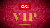 a sign on a brick wall: Become an OK! VIP and be the first to see the biggest celebrity exclusives