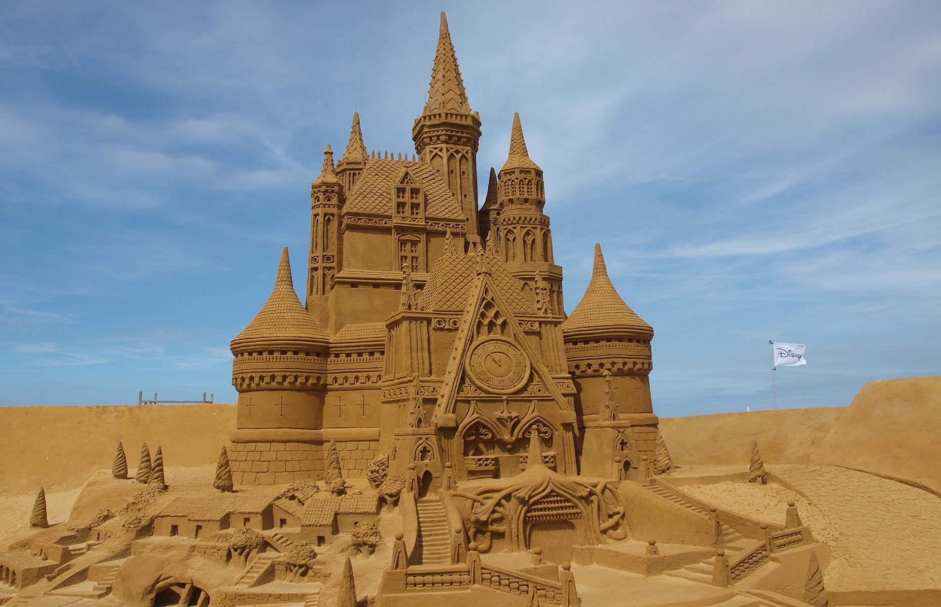 A hefty sprinkle of fairy tale magic lands on the shores of Ostend during the Disney Sand Magic Festival. The 2017 event on Belgium’s sandy coastline celebrated Disneyland Paris’ 25th Anniversary. Thirty-two expert sand sculptors used a total of 6,350 tons of sand to create 150 different sand sculptures over five weeks that depicted characters and scenes from the entertainment brand – pictured here is a reimagination of the French park's Disney castle.