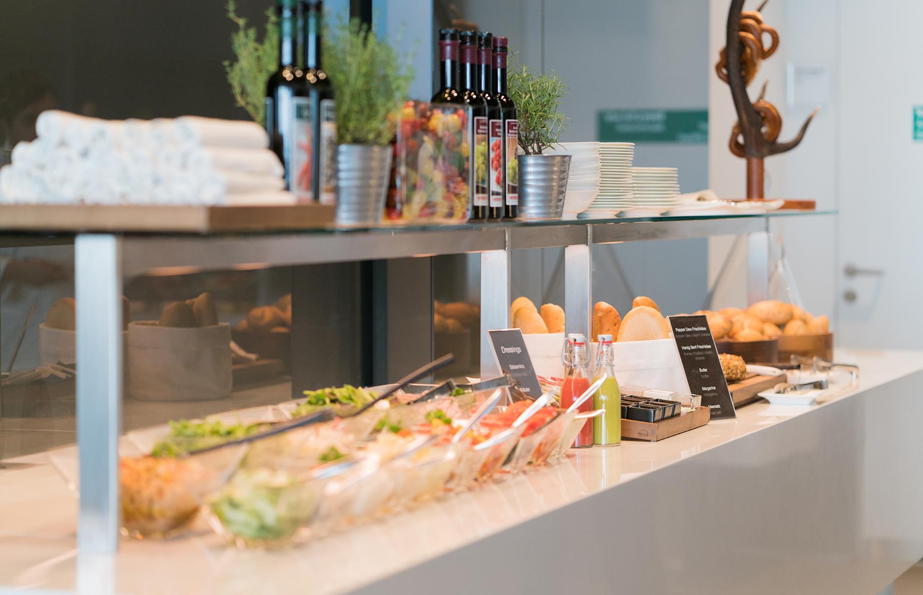 <p><a href="https://www.lufthansa.com/us/en/first-class-lounges">Lufthansa's First Class Lounge</a> is known for its exceptional food, with a range of hot and cold dishes, and à la carte dining returning in the near future. There's a lot to love about this place, with its private cubicles ideal for working in and fantastic views of planes taking off.</p>
