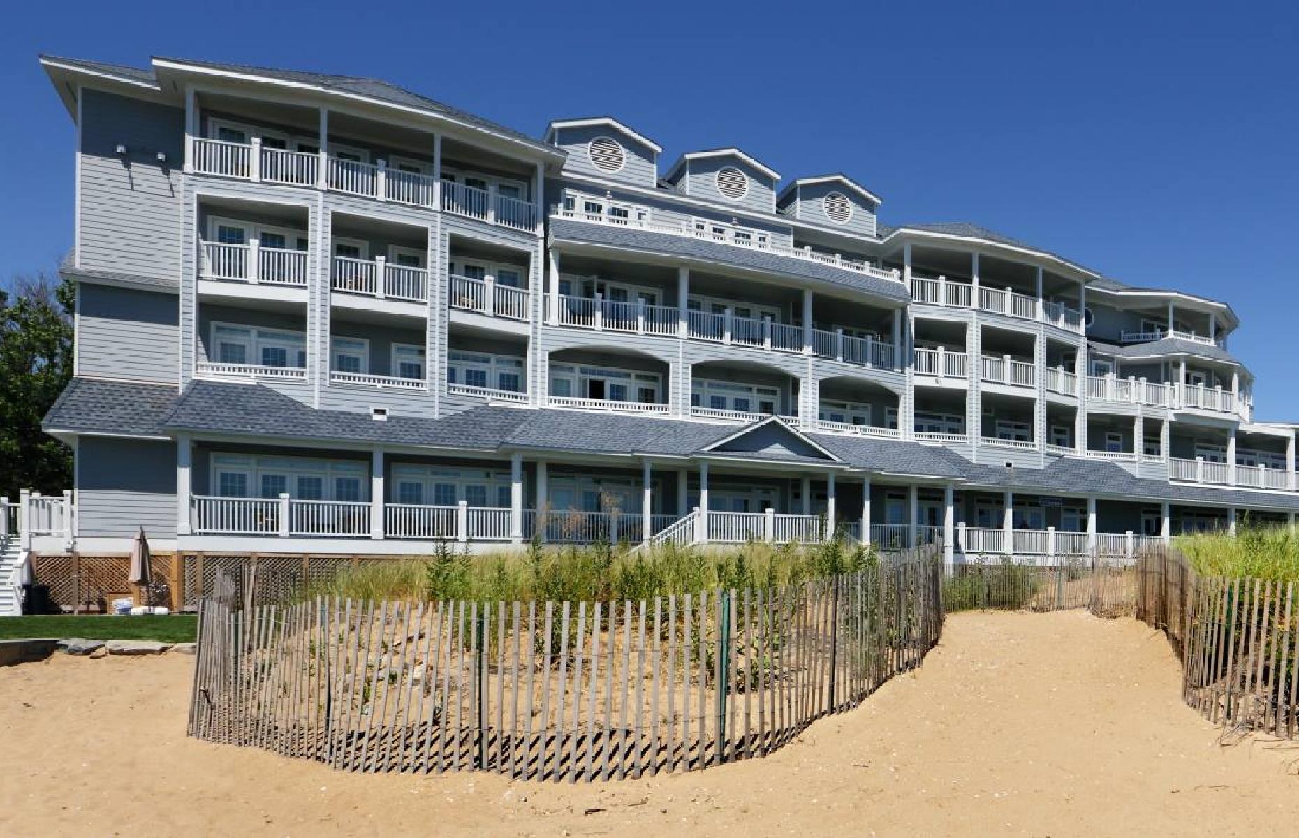 <p>Overlooking Long Island South, <a href="https://www.hilton.com/en/hotels/mpecuqq-madison-beach-hotel/">this Connecticut beach resort</a> is an ideal summertime retreat. Just a few minutes from downtown Madison, the hotel is right on the beach, with chairs, towels and umbrellas available for resort guests. Visitors can also take full advantage of the serene Sounds of the Sea Spa, fine dining at The Wharf restaurant and outdoor casual fare at The Porch.</p>