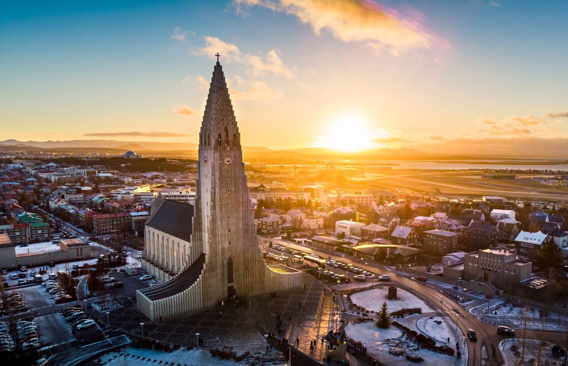 <p>Iceland's capital <a href="https://www.loveexploring.com/guides/64365/what-to-do-in-reykjavik">Reykjavík</a> is loved for its quaint wooden houses, unique museums and world-class restaurants, but also for having one of the world's most striking churches. Hallgrímskirkja stands proud in the heart of the city with its distinctive stepped concrete façade reminiscent of the country's basalt column rock formations. Despite all of the incredible natural sights in Iceland, Hallgrímskirkja remains one of the country's most visited tourist spots with thousands of tourists stepping inside this eye-catching church in a typical year.</p>  <p><a href="https://www.loveexploring.com/news/92411/explore-reykjavik-old-harbour-district-grandi-iceland-nordic-holidays"><strong>Explore Reykjavík's Grandi Harbour district, near to Hallgrímskirkja</strong></a></p>
